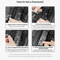 AeroLuxe-60L Rolling Business Vacuum Seal Backpack-Air Pump Version