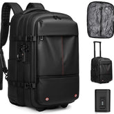 AeroLuxe-60L Rolling Business Vacuum Seal Backpack-Air Pump Version