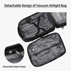 AeroLuxe-60L Rolling Business Vacuum Seal Backpack-Air Pump Version