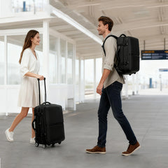 Elite- 21" Vacuum Compression Travel Backpack with Wheels-Automatic Version