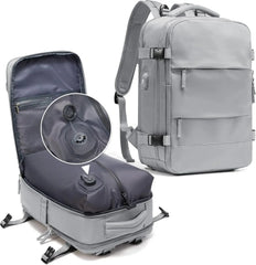 Prestige-45L Vacuum Travel Backpack with Built-in Pump