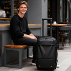 AeroLuxe-21"  Expandable Vacuum Seal Wheeled Backpack-Built-in Pump Version