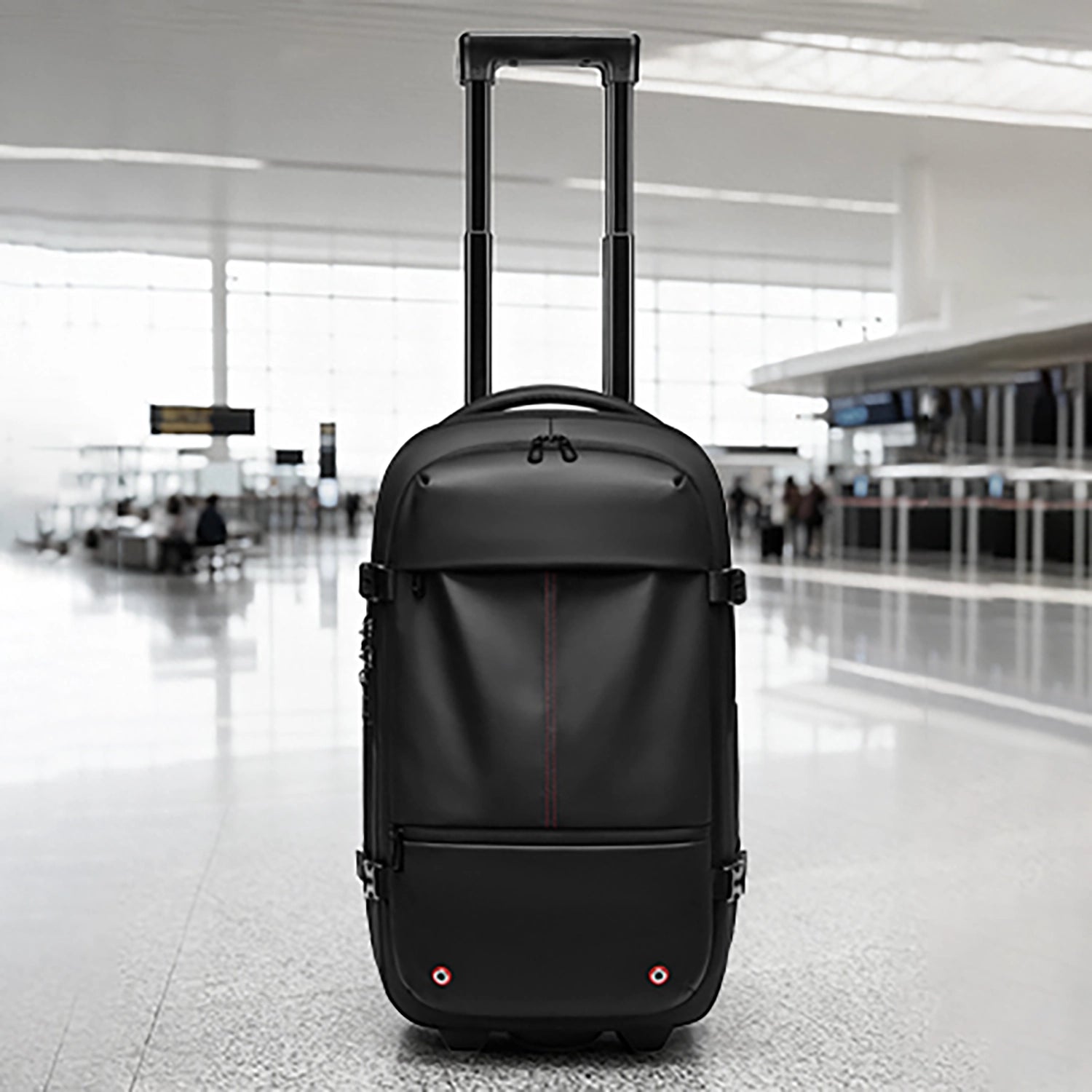 AeroLuxe-21"  Expandable Vacuum Seal Wheeled Backpack-Built-in Pump Version