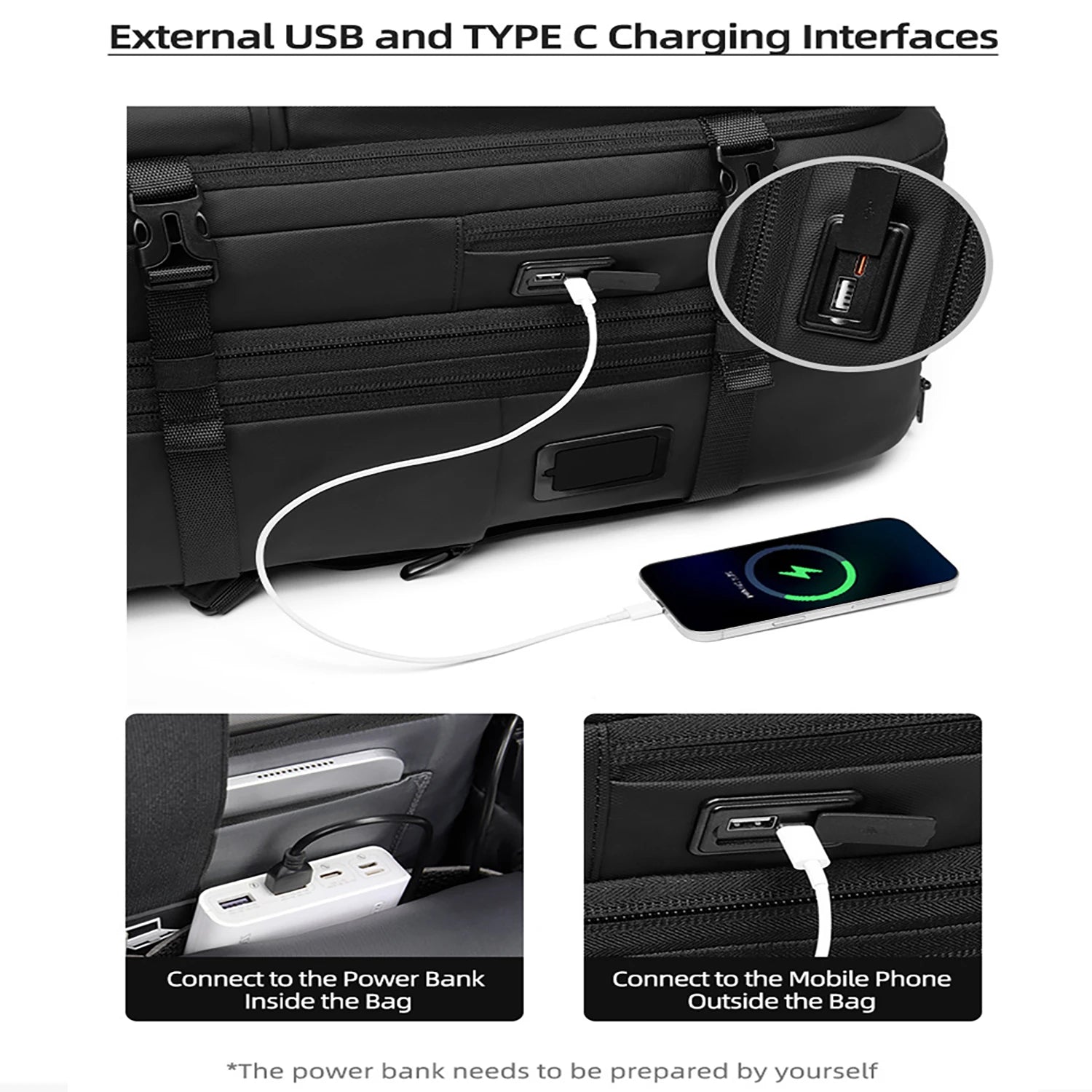 AeroLuxe-60L Rolling Business Vacuum Seal Backpack-Air Pump Version