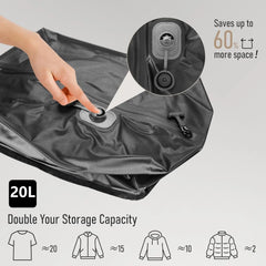 AeroSeal Pro 25L – Automatic Vacuum Storage Bag Space-Saver TSA-Friendly