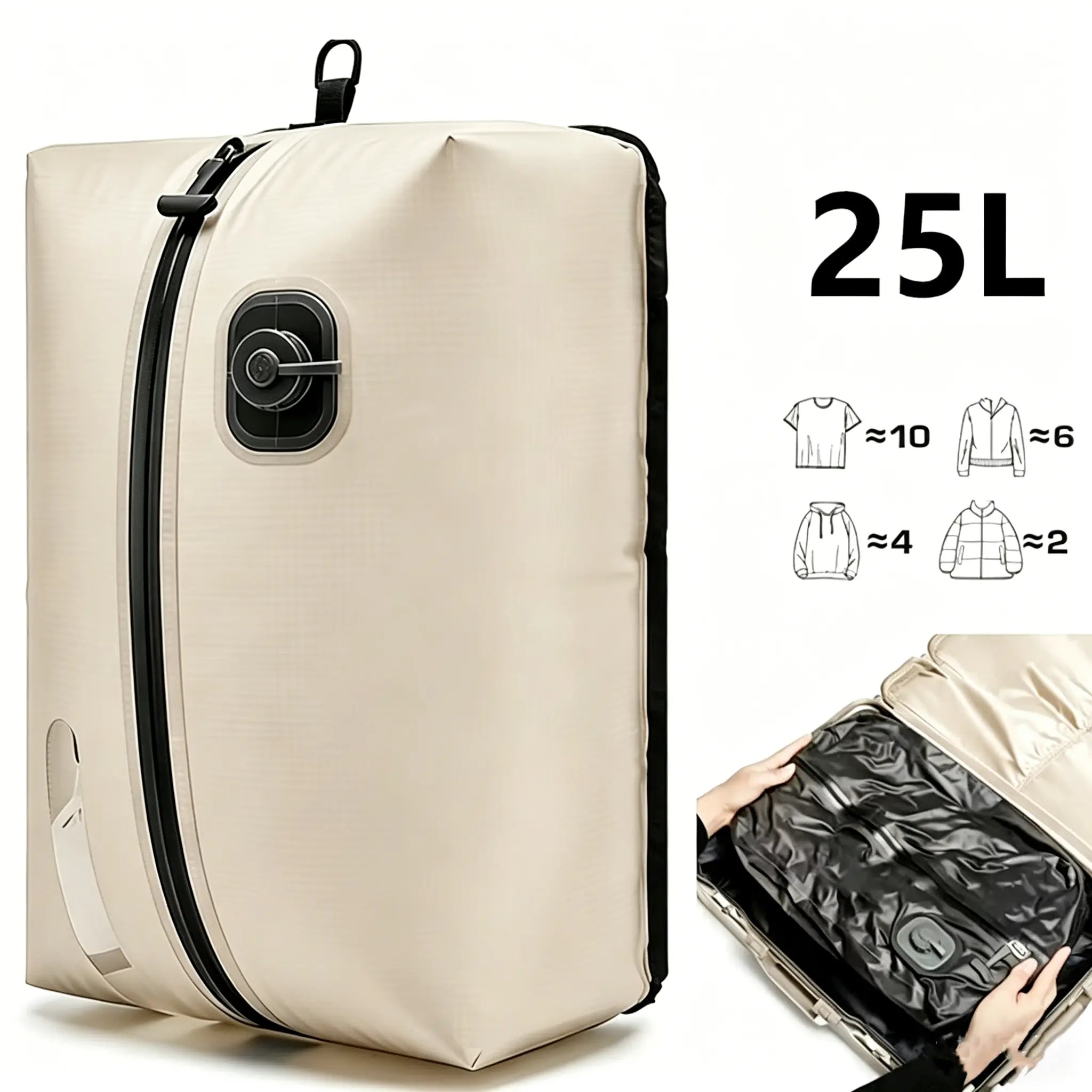 AeroSeal Pro-Reusable Travel Vacuum Storage  Space-Saving Bags-Automatic Version