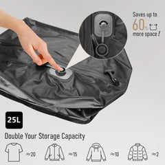 AeroSeal Pro 25L – Reusable Automatic Travel Vacuum Storage Bags