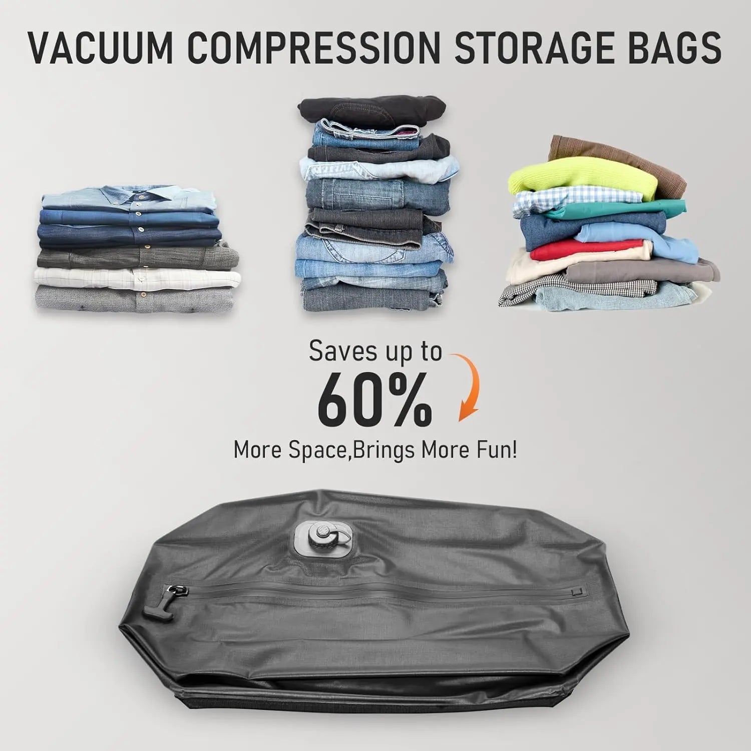 AeroSeal Pro 25L – Reusable Automatic Travel Vacuum Storage Bags