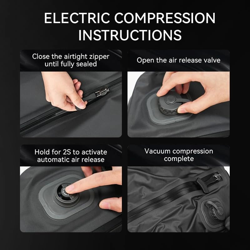 AeroSeal Pro-Reusable Travel Vacuum Storage  Space-Saving Bags-Automatic Version