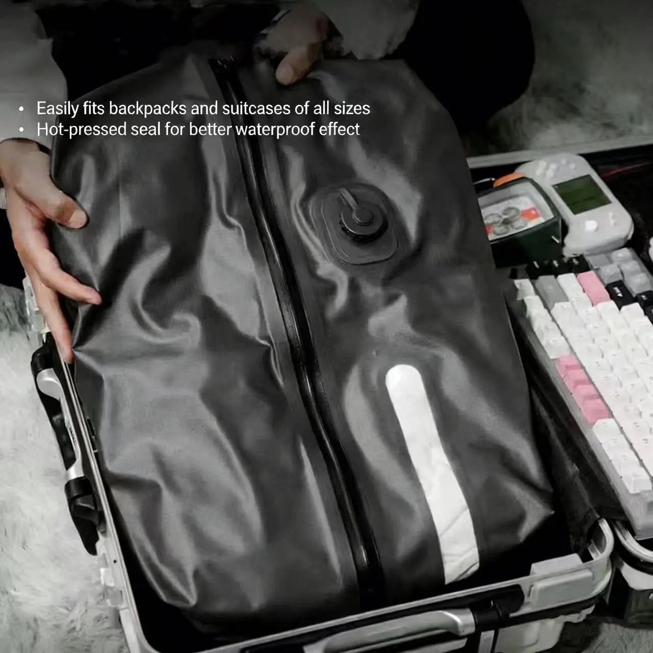 AeroSeal Pro-Reusable Travel Vacuum Storage  Space-Saving Bags-Automatic Version