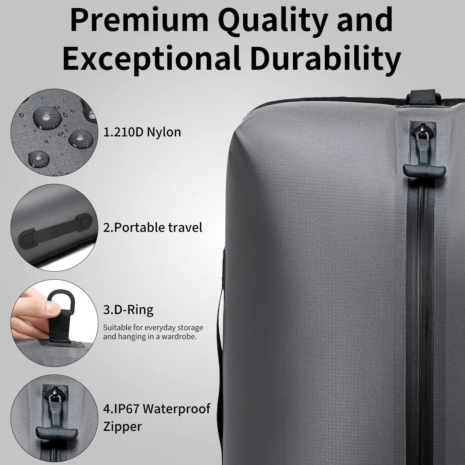 AeroSeal Pro 25L – Automatic Vacuum Storage Bag Space-Saver TSA-Friendly