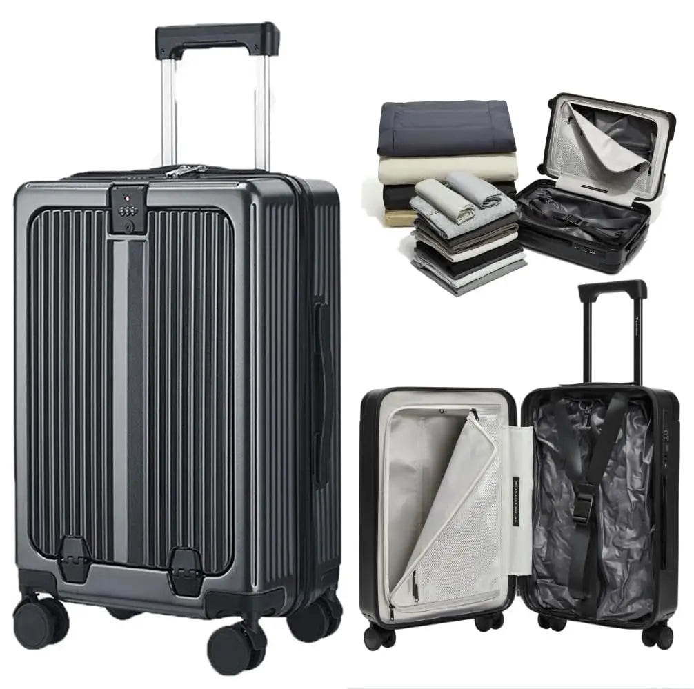 Elite-20" Smart Vacuum Suitcase Carry-On with USB & Pump