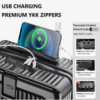 Elite-20" Smart Vacuum Suitcase Carry-On with USB & Pump