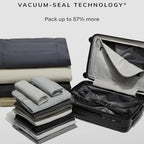 Elite-20" Smart Vacuum Suitcase Carry-On with USB & Pump