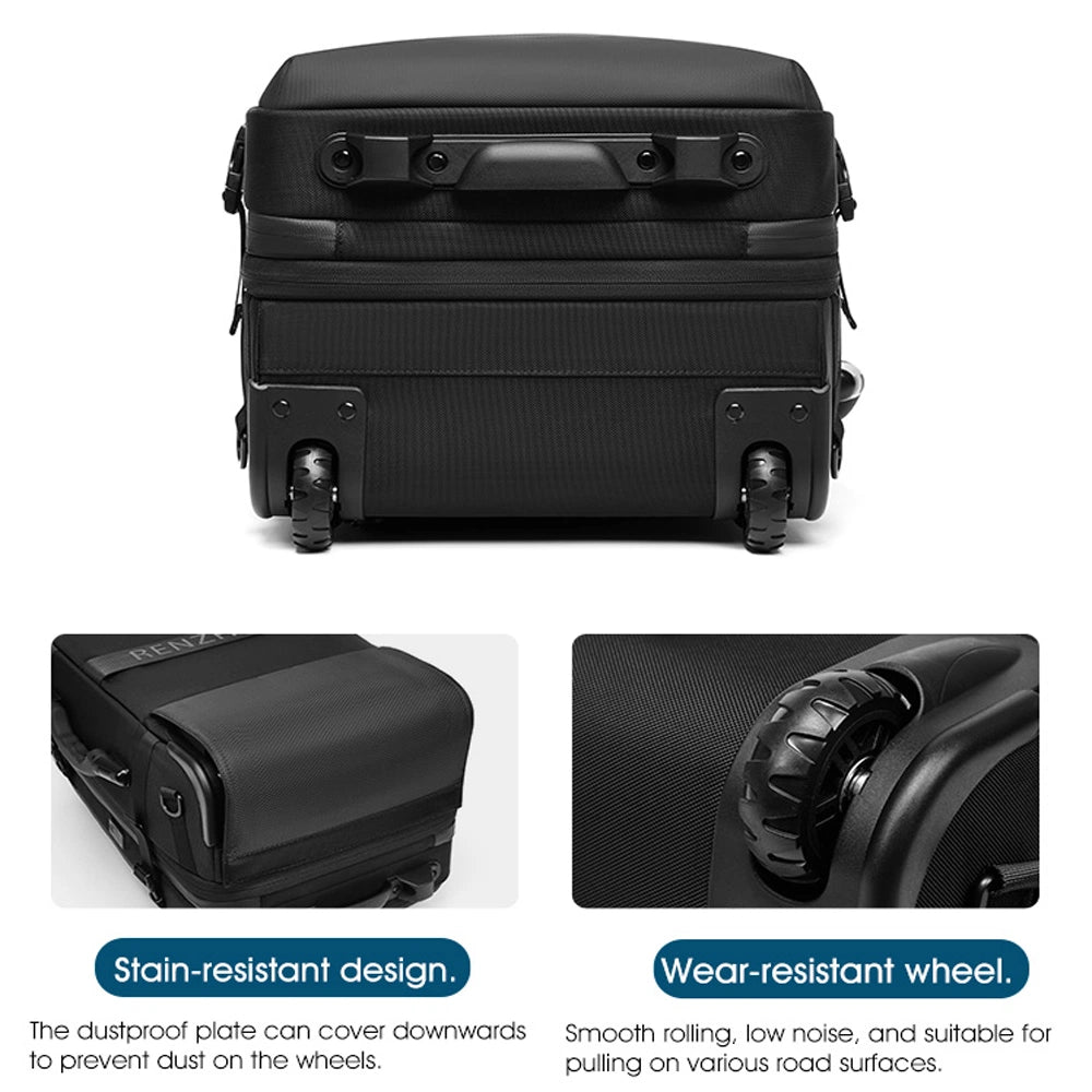 Elite-60L Rolling Vacuum Seal Backpack for Travel-Air Pump Version