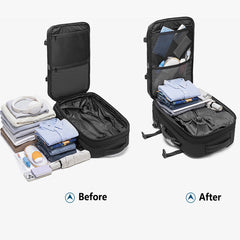 Elite- 21" Vacuum Compression Travel Backpack with Wheels-Automatic Version