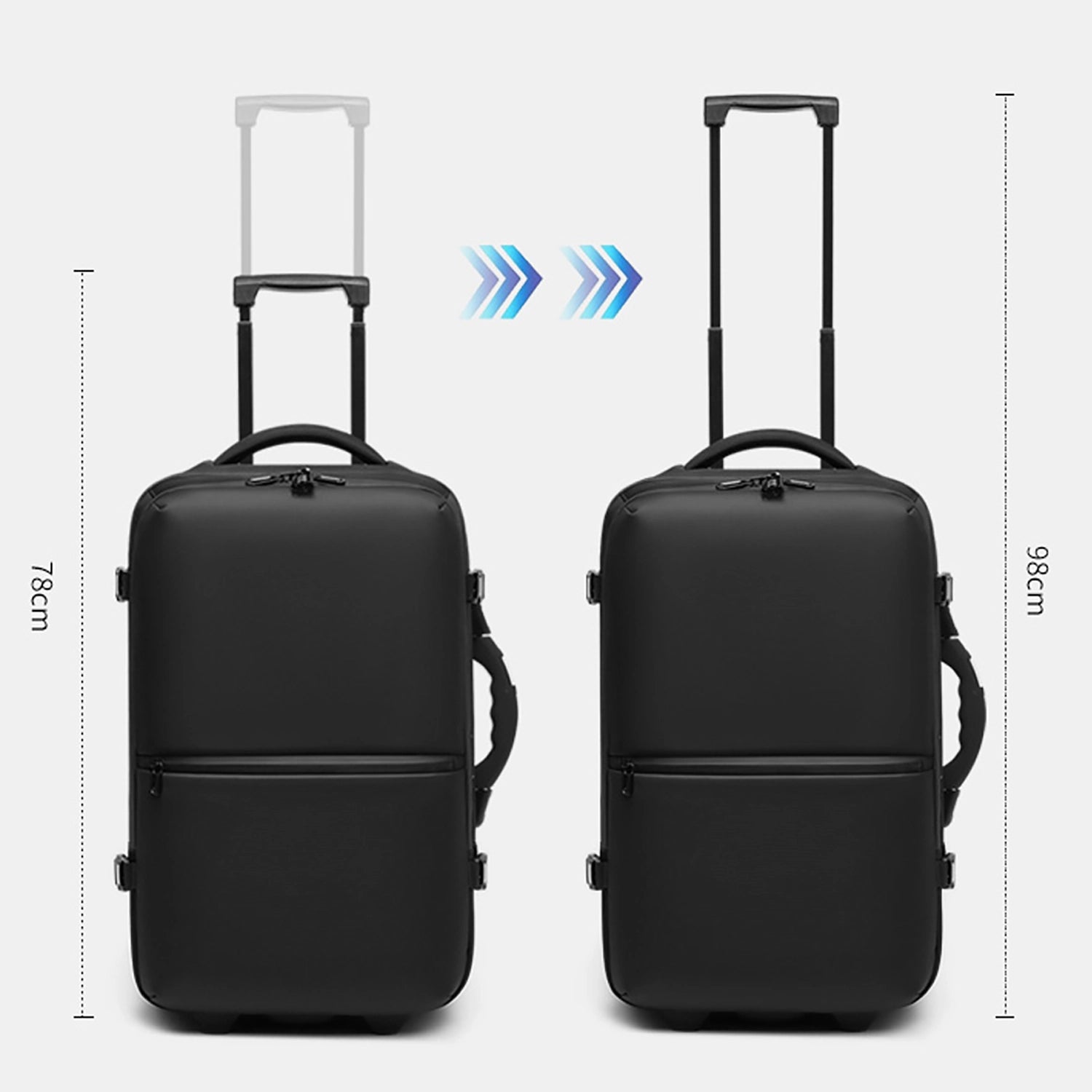 Elite- 21" Vacuum Compression Travel Backpack with Wheels-Automatic Version