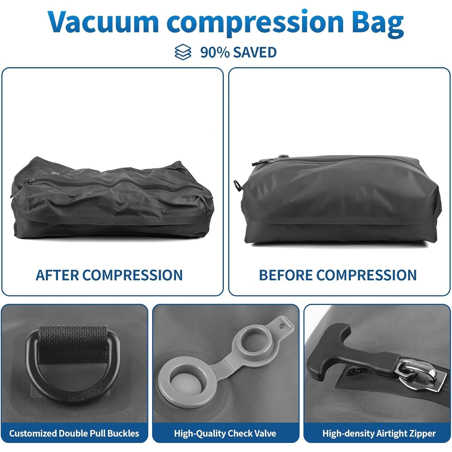 LuminaSeal 18L Reusable Vacuum Seal Bags-Air Pump Version
