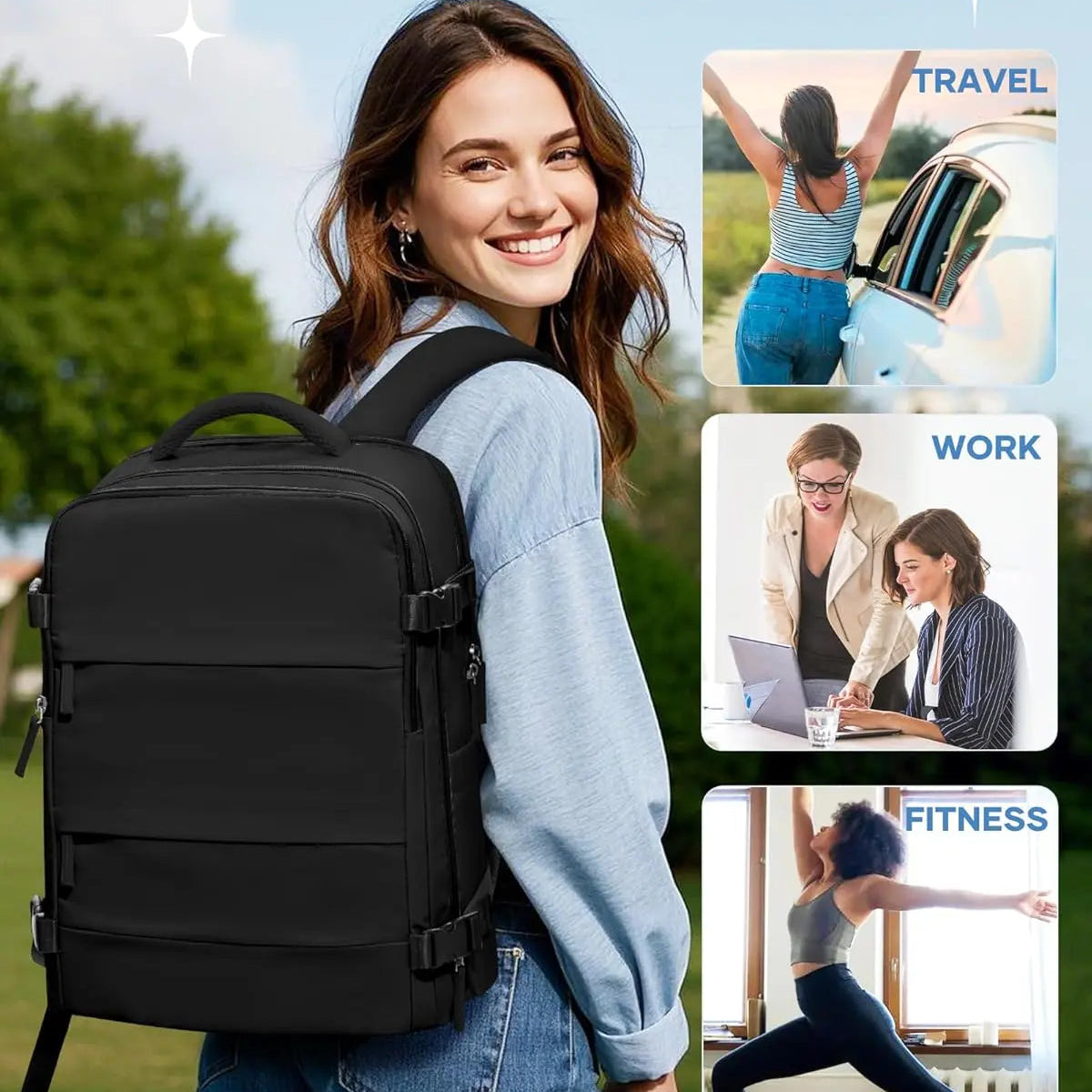 Prestige-45L Vacuum Travel Backpack with Built-in Pump
