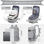 Prestige-45L Vacuum Travel Backpack with Built-in Pump