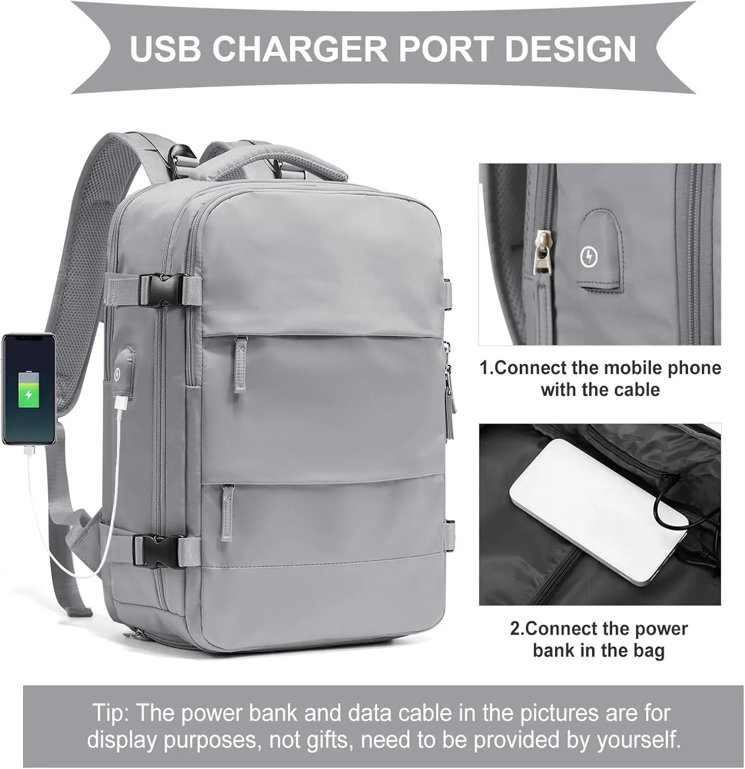 Prestige-45L Vacuum Travel Backpack with Built-in Pump