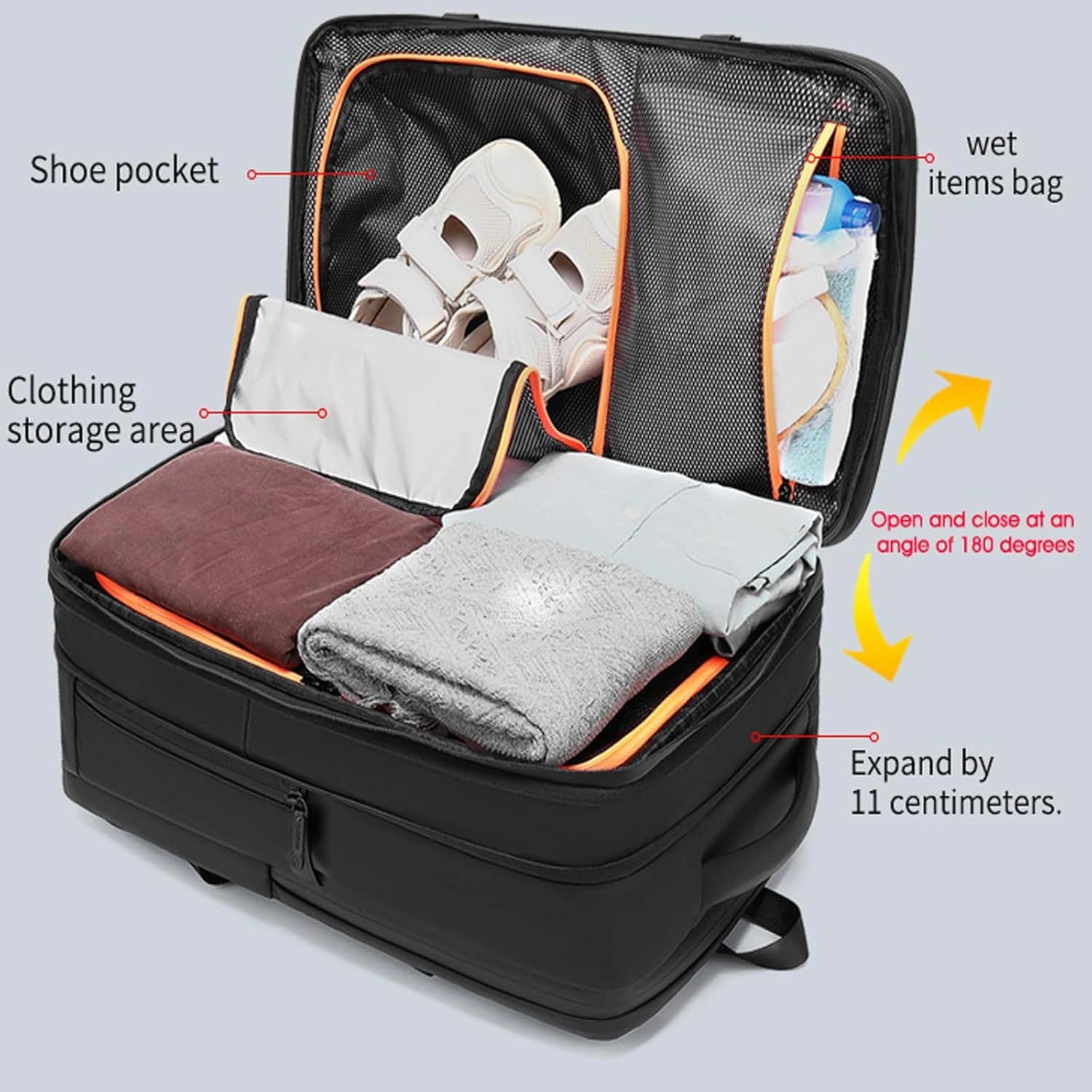 Prestige-55L Air-Compression Travel Backpack-Automatic Version