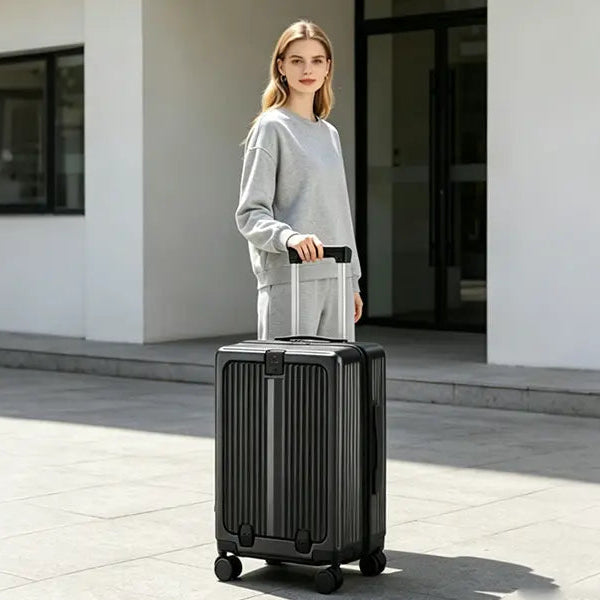 Elite-20" Smart Vacuum Suitcase Carry-On with USB & Pump
