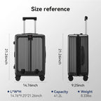Elite-20" Smart Vacuum Suitcase Carry-On with USB & Pump